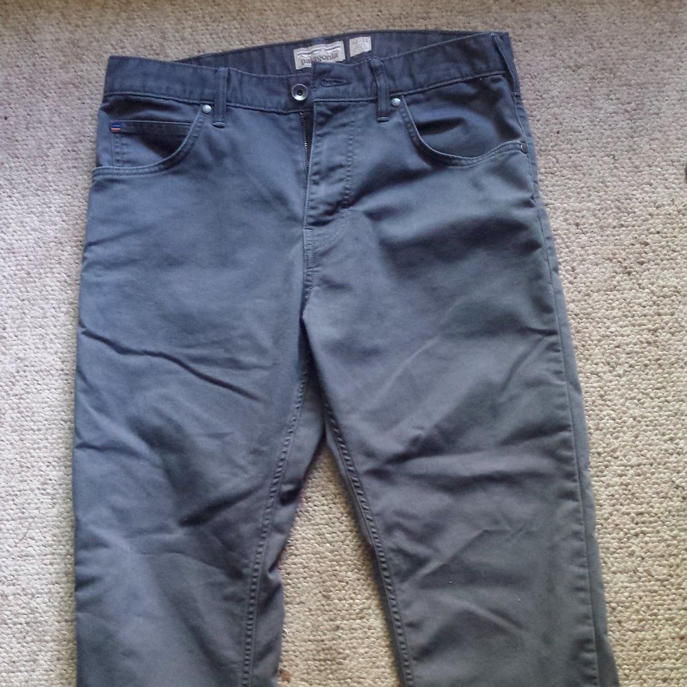 Patagonia Performance Men's Twill Jeans, Grey, 32 X 32